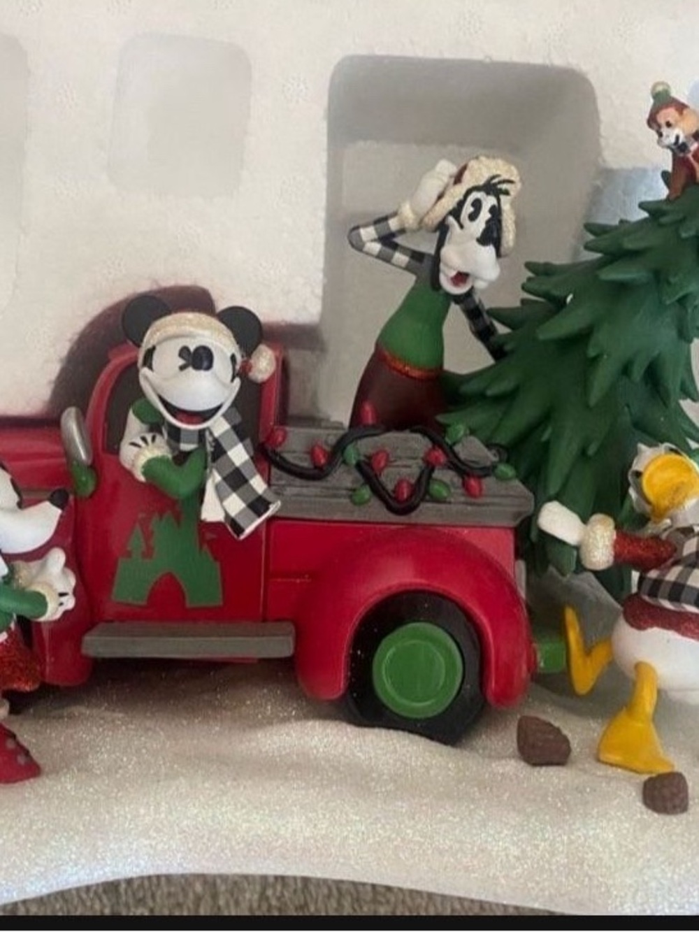 Disney Red Holiday figurine lightup